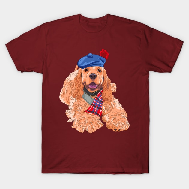 American Cocker Spaniel T-Shirt by kavalenkava